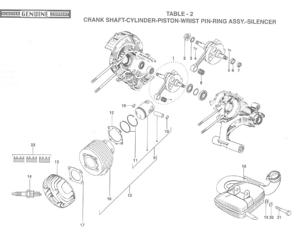 Genuine Stella Crank Shaft